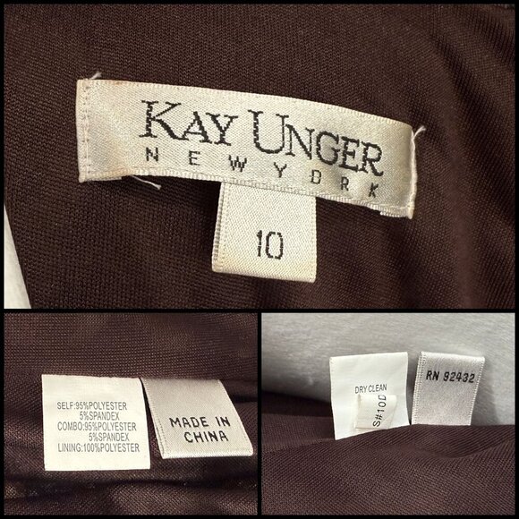 VTG Y2K 90s Kay Unger Leopard Print Dress Mesh Detail Glam Punk Going Out SZ 10 - Picture 11 of 12